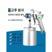 페인트분사기 뿌리는기계 도장 에어리스 무선페인트 후끼, 18. 이하라 W-101 하단 구경 1.0