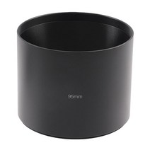 원형 금속 렌 후드 나사 마운트 카메라 렌즈 액세서리 교체 95mm 필터 스레드 렌 커버 렌즈 미러 텔레, 9.5cmx7.8cm, 검은색, 알루미늄 합금