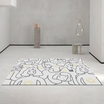 무드이즈 노르딕 카미 사각 카페트 (3color) 카펫 디자인러그 거실카펫트