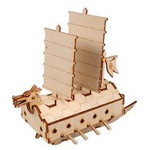 어린이 목재 입체퍼즐 - 영공방 거북선 키즈, 단품, 단품