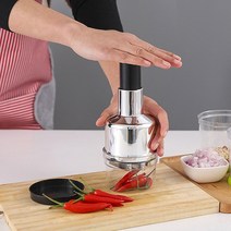 핸드 야채 마늘 양파 커터기 손압력 분쇄기 슬라이서 다지기, 1개