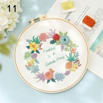 서양자수 유럽풍 꽃 패턴 키트 DIY, 11