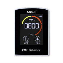 디지털 CO2 계량기 측정. 습도 온도. TVOC 센서 테스터. 공기 에어질 모니터 기. 4-in-1, 한개옵션0
