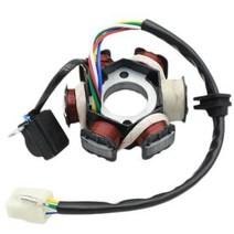 전기 자동차 부품 모터 컨트롤러 80 직 6 코일 5 wire 50cc 110cc 125cc 150cc 스쿠터 오토바이 atv quad magnetoes 고정자, 블랙