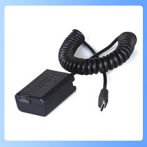 더미 배터리 캐논더미 소니 니콘호환 Sony 미러리스 카메라 a5000 a5100 a6000 a6100 라이브 비디오 a6400 a6300 a6500 외부 전원 어댑터 fw50, fw50 가짜 배터리 카메라 비디오 라이브 전원