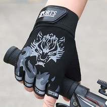 라이더장갑 오토바이 바이클 싸이클 자전거, 반장갑-블랙