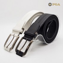 PGA 이태리 천연 소가죽 스트레치 캐주얼 골프 벨트 PGA006, 블랙