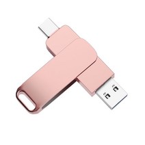 MG 라이프 디지털 3in1 OTG USB 512GB 1TB 대용량 메모리, 핑크색, 256GB