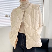다이아 퀼팅 패딩 조끼 베스트 3컬러 데일리템