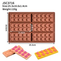 스타일 만드는 스트립 실리콘 초콜릿 몰드 베이킹 몰드 비 스틱 직사각형, jsc3716 120