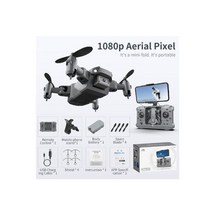 KY905 미니 RC 드론 1080P 4K 카메라 HD 와이파이 Fpv 사진 Foldable Quadcopter Profesional 고도 소년을위한 장난감을 잡아, 1080P 1BA Box