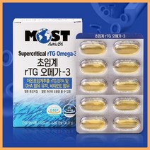 모스트 초임계 RTG 오메가3 30캡슐 알티지오메가 비타민E 정제어유 저온초임계 알티지오메가 EPA DHA 오메가 쓰리 오일, 단품