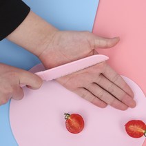 소꿉놀이 유아 안전칼 어린이 칼 요리 어린이집 아동용 플라스틱 무독성 식양처 승인, 그린-중