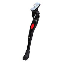 자전거보관대 블랙/화이트 조정 MTB 도로 자전거 킥 스탠드 주차 랙 산악 지지 사이드 발 받침대 1 개, 블랙입니다.
