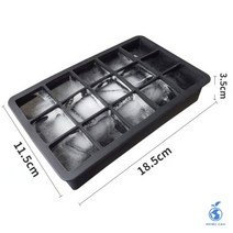 얼음틀 아이스 메이커 냉동실 휴대용 바 실리콘 무독성 뚜껑, 1.Black without lid