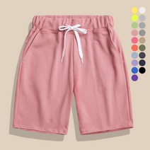 모니즈 S~5XL 남녀 공용 빅사이즈 특양면 밴딩 5부 반바지 쇼츠 트레이닝 WTRS001