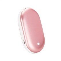 핫팩 미니 충전 전기 귀여운 손난로 2400/5200mAh 미니 핸드 워머 난방 패드 USB 충전식 핸디 히터 포켓, 04 Rose gold 1pc_01 2400mA