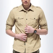 MIT-SHT 남자 밀리터리 남방셔츠 긴팔 반팔 겸용 드라이핏 아웃도어 캐주얼셔츠