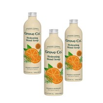 그로브 핸드워시리필 손세정제리필 핸드솝 액체비누 리필 오렌지 앤 로즈마리 384ml GROVE CO. Hydrating Hand Soap Refill Orange Rosemary, 3개