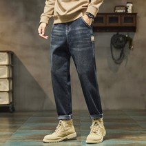 DarjinQD 남자고무줄청바지 남자9부청바지