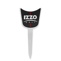 Izzo Golf 싱글 프롱 골프 디봇 수리 도구 - 볼 마커가 있는 화이트 골프 피치 마크 수리 도구