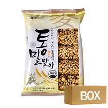 에코푸드 통밀말이 80g X 20봉 1박스 /쌀강정 한과 쌀과자 곡물과자 통밀과자, 1