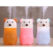 1+1 현아몰 애니멀 가습기 ZW-126 미니 휴대용 탁상용 사무실, 1+1 애니멀_곰돌이브라운