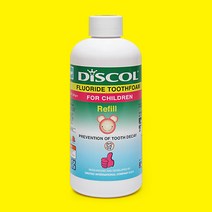 디스콜 디스콜C 어린이용 거품치약 300ml(리필용) + 전용용기 증정