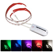 [피트인] 자전거 프레임 LED바 방수 라이트바 후미등 킥보드 경고등, 선택5번핑크, 1개