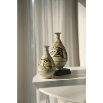 웅진요 철화분청사기 어문병 대 중 소 철의꽃 양미숙 공예 작품 계룡산철화분청사기