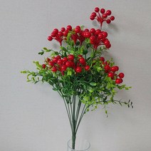 크리스마스 트리장식 앵두 방울열매가지조화 꽃꽃이 트리소품 인조꽃