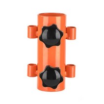 텐트폴대 수리 타프 캠핑 캐노피 기둥 고정 튜브 스테인레스 스틸 천막 막대 홀더 방풍 야외 하이킹 낚시 텐트 액세서리, 주황색+체코