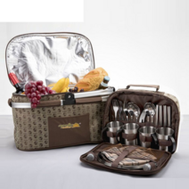 낚시 캠핑용 휴대용 식기 세트 단열 가방 아이스 팩