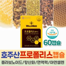 식약처인증 약 2개월분 호주산 프로폴리스 플라보노이드 면역력에좋은 항산화 셀레늄 아연 영양제 60캡슐 발효 흑마늘 추출물 셀레니움 프리미엄 로얄 환절기건강 폴리폴리스 3000