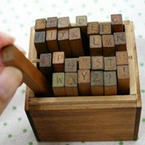 MDO5178 알파벳 대문자 스탬프 영어 도장 특별한 편지 쓰기 (알파벳스탬프/영어스탬프/스탬프도장/캐릭터스탬프)