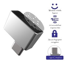지문인식도어락 무타공 NEW USB Fingerprint Unlock Fingerprint Reader Module for Windows 7、8、8.1、10, 03 Type-C Interface