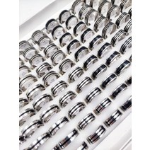 여성반지 금반지 파티 악세서리 주얼리 남성과 여성을위한 102030 개몫 스테인레스 스틸 스트라이프 반지 클래식 패션 매력 보석 반지 액세서리 선물 망고 나무