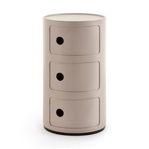 (일본직구) Kartell 카르텔 콤포니빌리 크림 3단 수납장