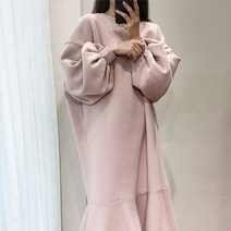 맨투맨원피스 캐주얼 머메이드 겨울