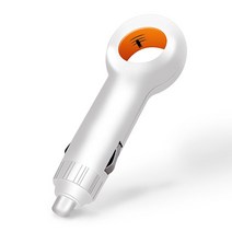 차량용 미니 공기청정기Car Interior Mini Air Freshener with Filter Brush Negative Ion Generating Devi, 02 White