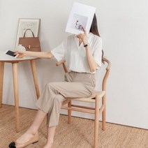 [바보사랑] 여성 데일리 여름 반팔 블라우스 셔츠 베이직
