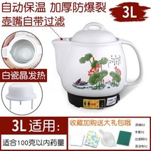 경옥고만들기 중탕기 전기 약탕기 홍삼 달이기 제조기, 3L 화이트