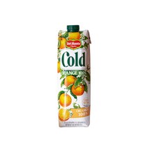 델몬트 cold 100% 오렌지주스, 4개, 1L