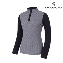 김영주 여성 양면 기모 마이크로 플리스 지그재그 집업 티셔츠 / 후리스 아웃도어 등산 보온 기모티