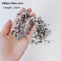 캔들만들기재료 캔들유리용기 소이캔들만들기 DIY10pcs 캔들 홀더 왁스 컵 높은 투명 플라스틱 하트 모양의, 05 100pcs Wax core
