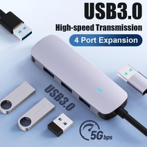 usb 3.0 4 포트 허브 otg 어댑터 5gpbs lenovo xiaomi macbook pro air pc 컴퓨터 액세서리 용 고속 usb 3.0 2.0 분배기, USB-A 3.0 2.0