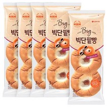 롯데제과 기린이네 빅단팥빵 식사대용 급식간식 3입X5봉, 1개