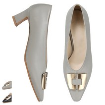Gby고세 여성 펌프스 로지 G193194(블랙/그레이)5cm