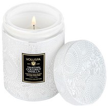 볼루스파 타히티안 코코넛 바닐라 유리병 캔들 VOLUSPA 334599, 5.5 oz/ 156 G 1-wick Candle