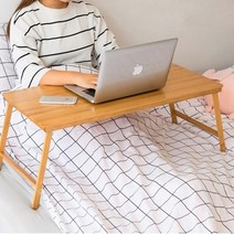 가팡 원목 기능성 접이식 책상 D, 우드
